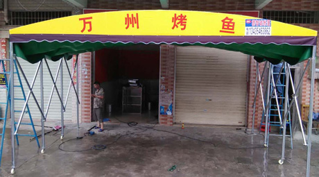 簡(jiǎn)易推拉篷的安裝過(guò)程分解